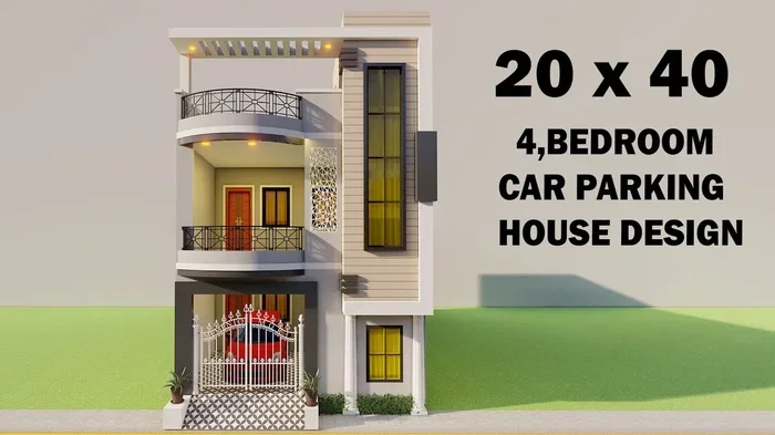 20 by 45 House Plan With Car Parking Layout Inspiration