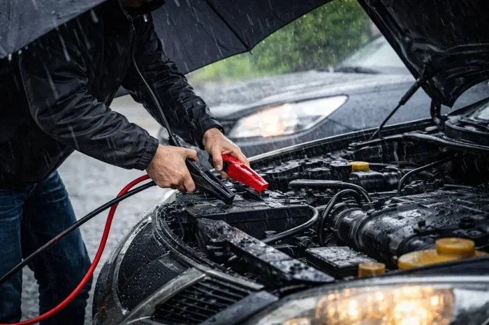 Can You Jump a Car in the Rain Without Getting Shocked