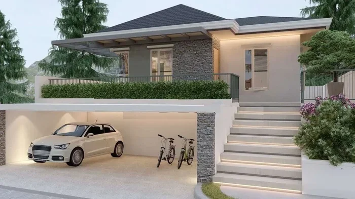 900 Square Feet House Plan With Car Parking Designs